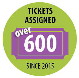 Over 600 tickets assigned