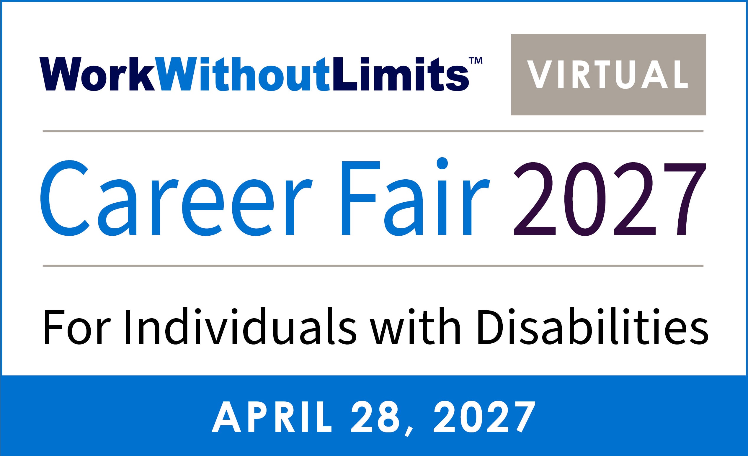 Virtual Career Fair for Individuals with Disabilities April 28, 2027